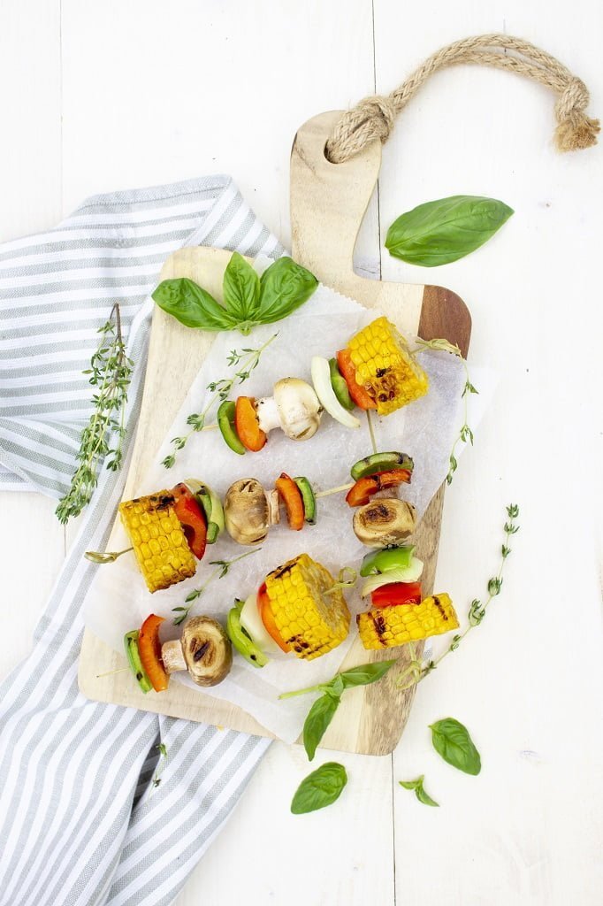 Barbecue gerechten mais