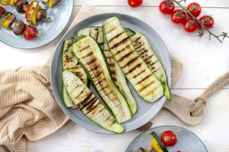 Gegrilde courgette barbeque