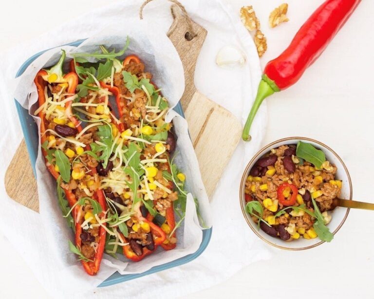 Gevulde paprika Mexicaans