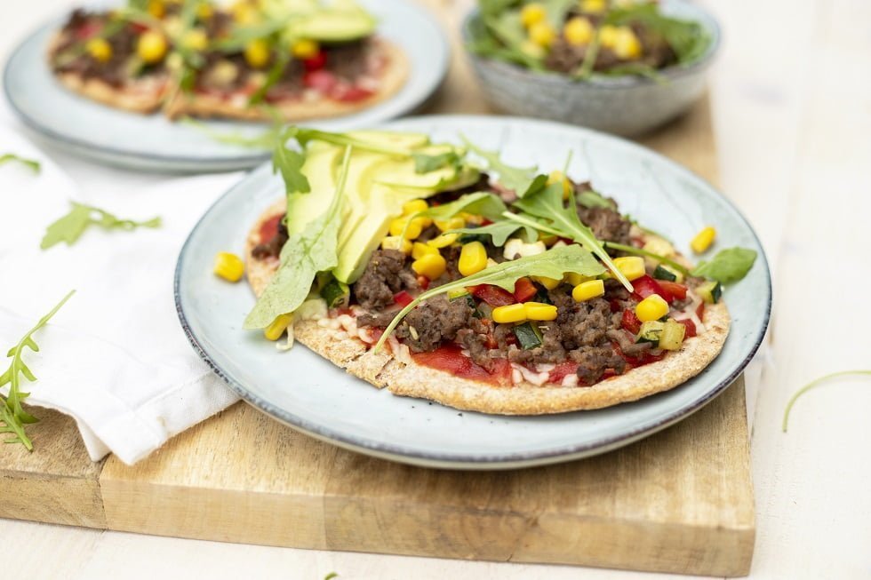 Gehakt pizza