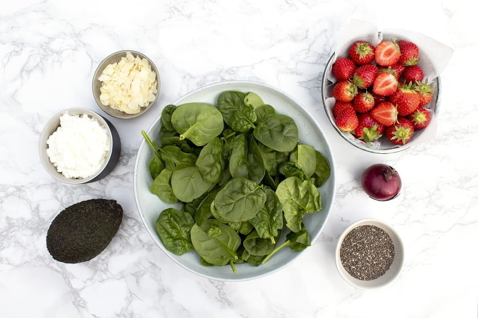 Salade met spinazie