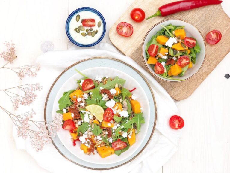 Salade met zoete aardappel