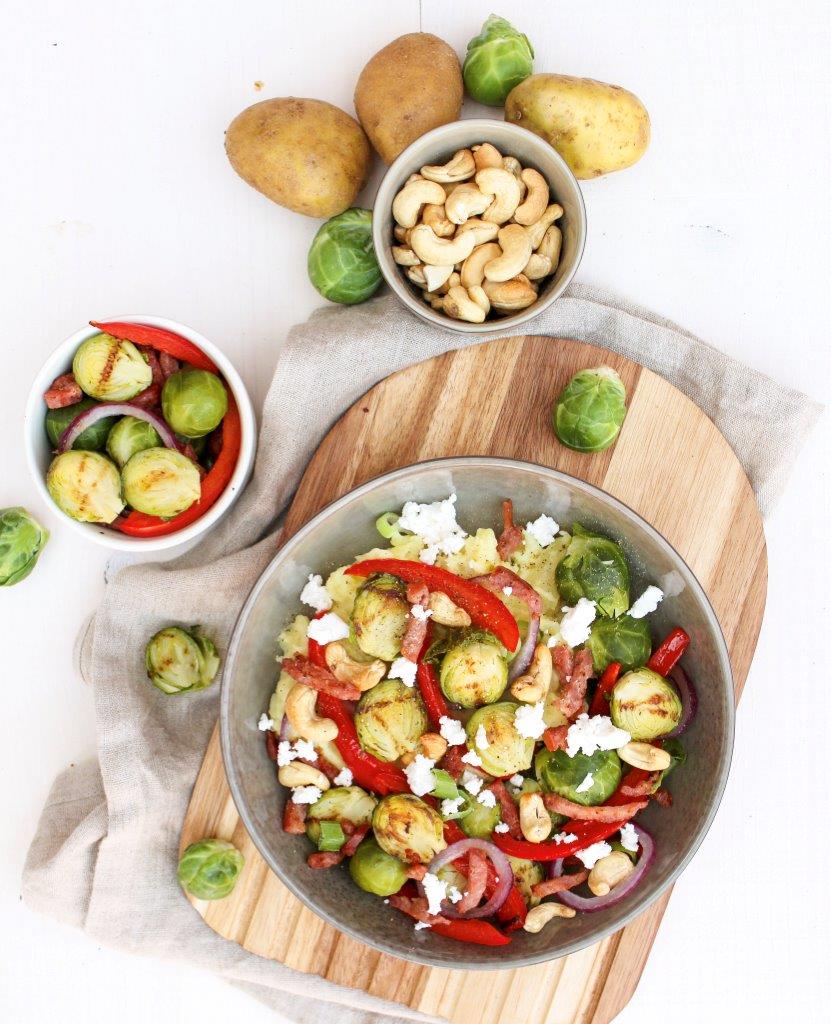Spruitjes met cashewnoten