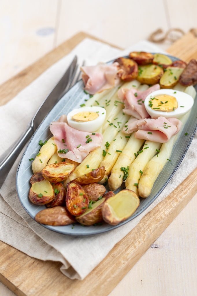 Witte asperges